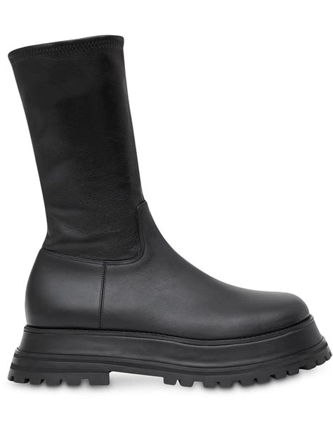 burberry zip-up calf-length boots|Women’s Designer Boots .